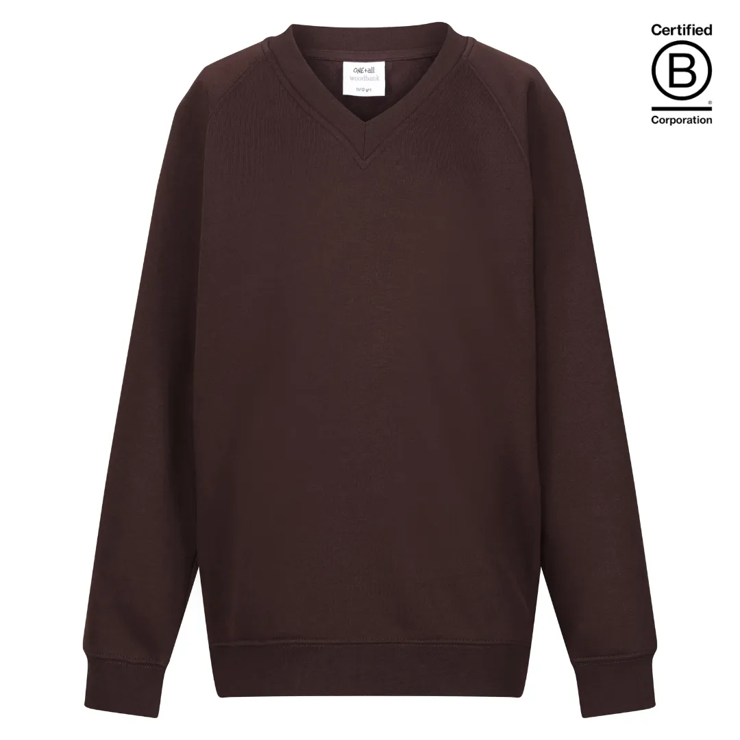 Plain v-neck school jumpers / sweatshirts