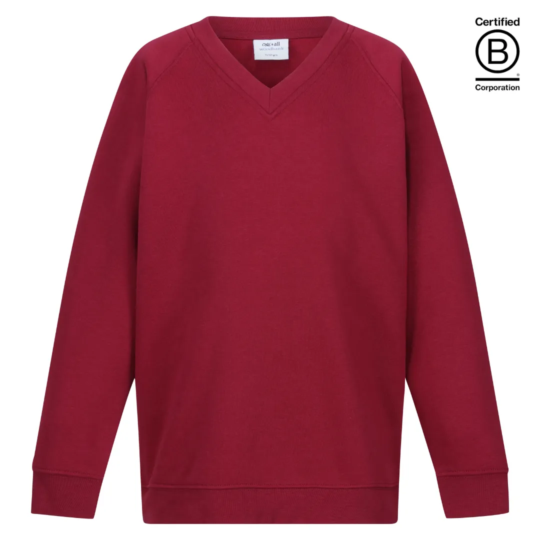 Plain v-neck school jumpers / sweatshirts