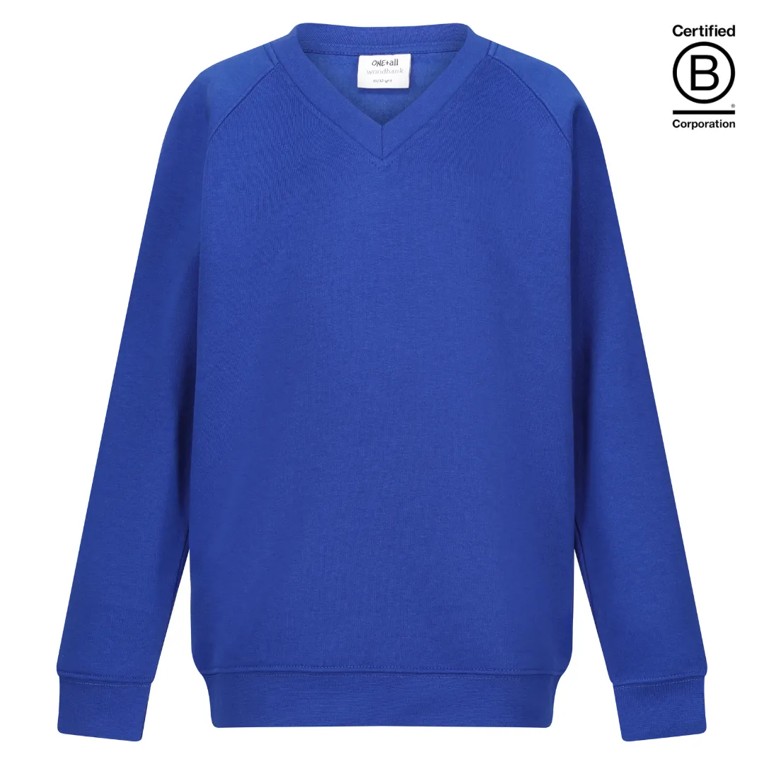 Plain v-neck school jumpers / sweatshirts