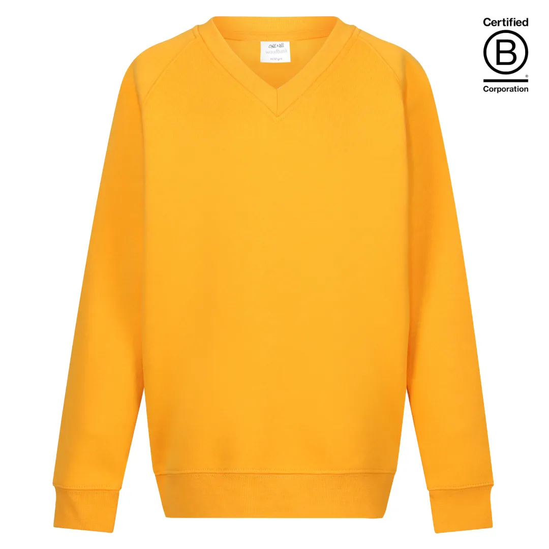 Plain v-neck school jumpers / sweatshirts