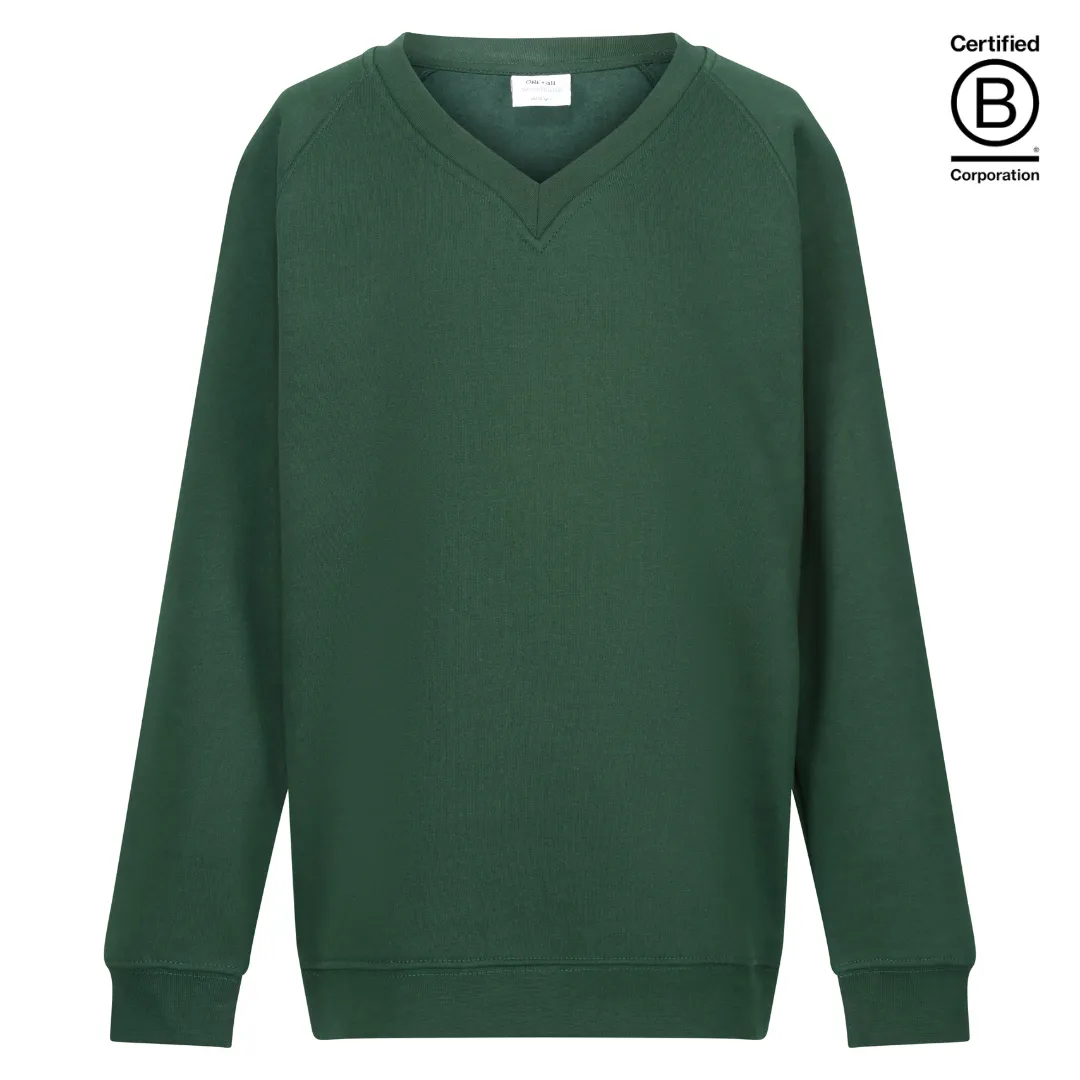 Plain v-neck school jumpers / sweatshirts