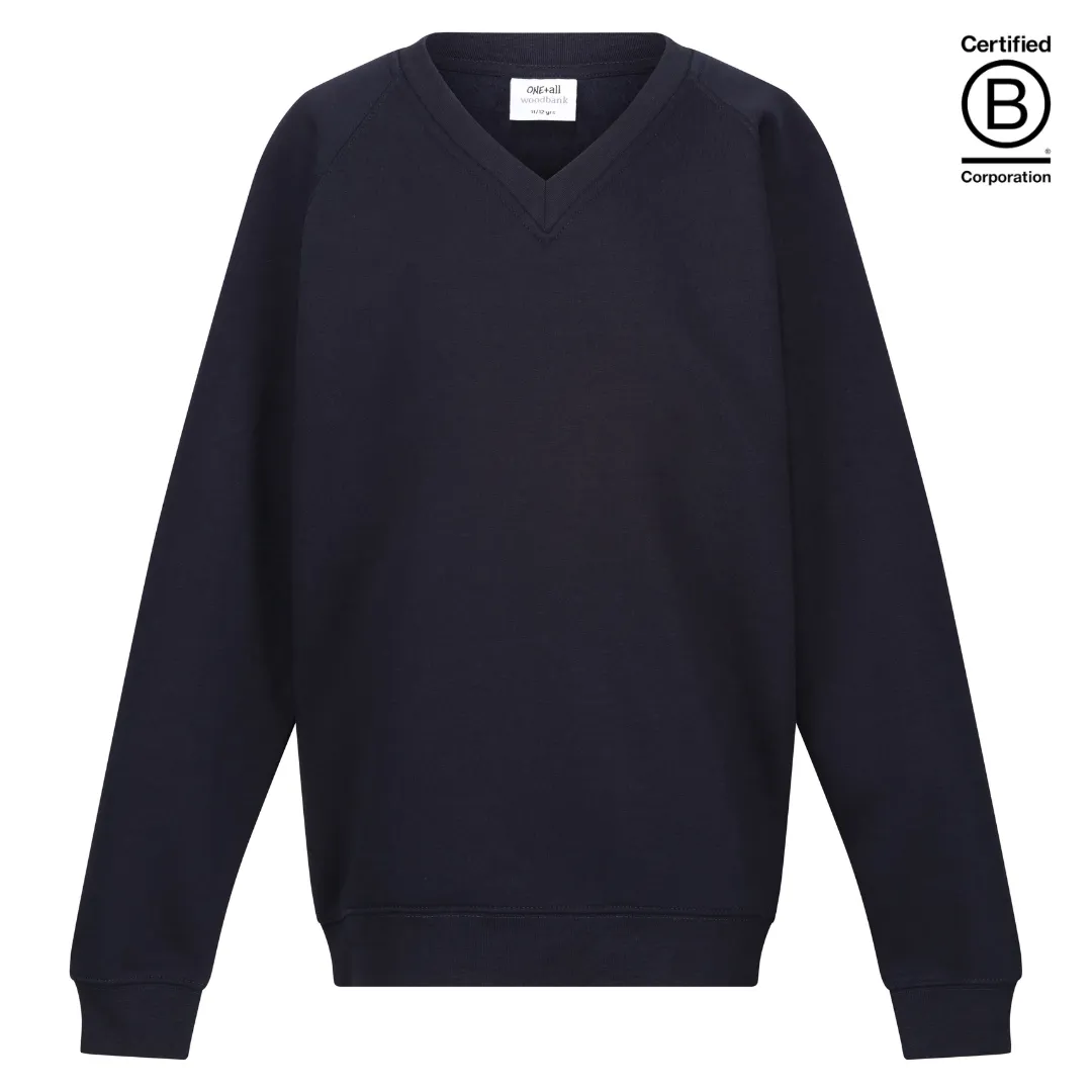 Plain v-neck school jumpers / sweatshirts