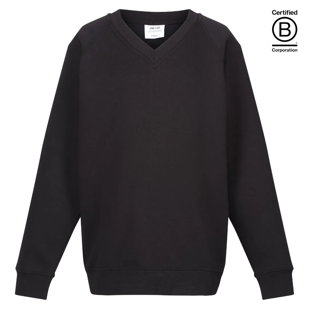 Plain v-neck school jumpers / sweatshirts