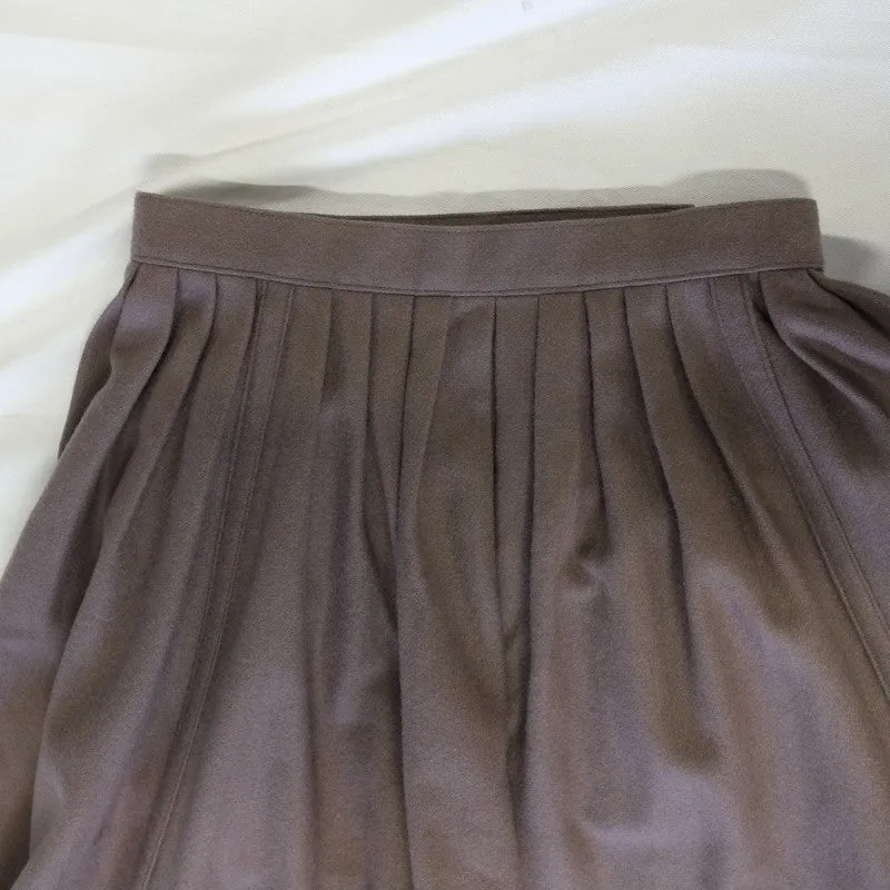 pleated flap skirt