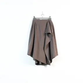 pleated flap skirt