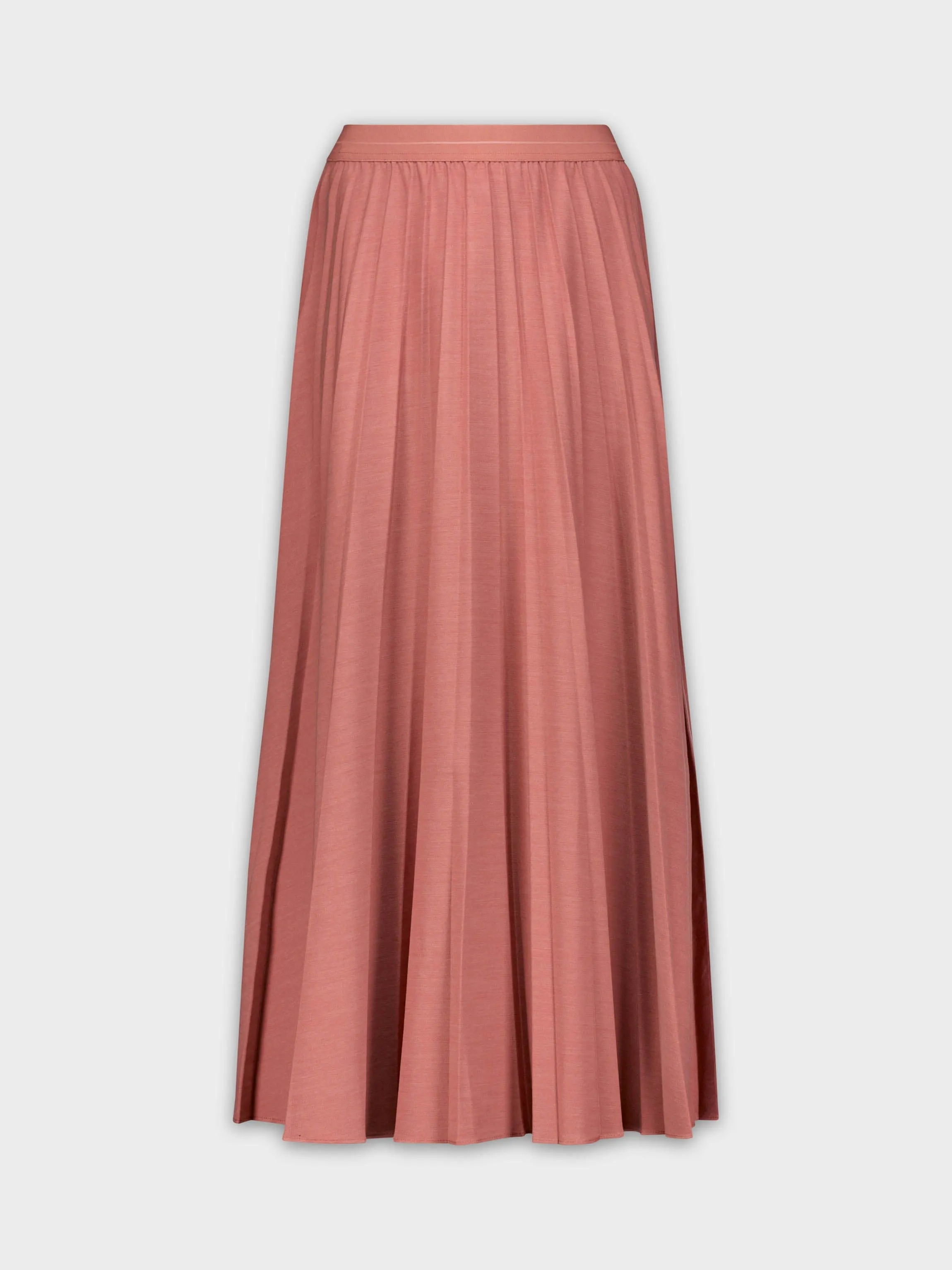 PLEATED SKIRT 37"-HEATHER BURGUNDY