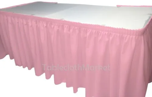 POLYESTER PLEATED TABLE SET SKIRT skirting Catering Trade Show Dj set up kit