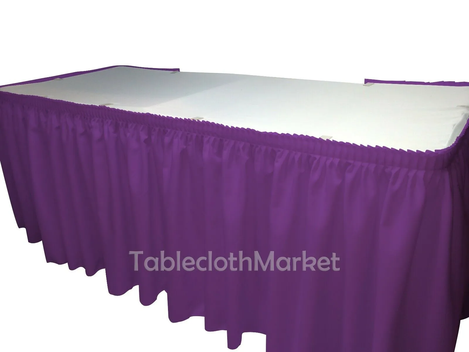 POLYESTER PLEATED TABLE SET SKIRT skirting Catering Trade Show Dj set up kit