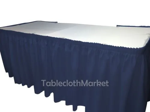 POLYESTER PLEATED TABLE SET SKIRT skirting Catering Trade Show Dj set up kit