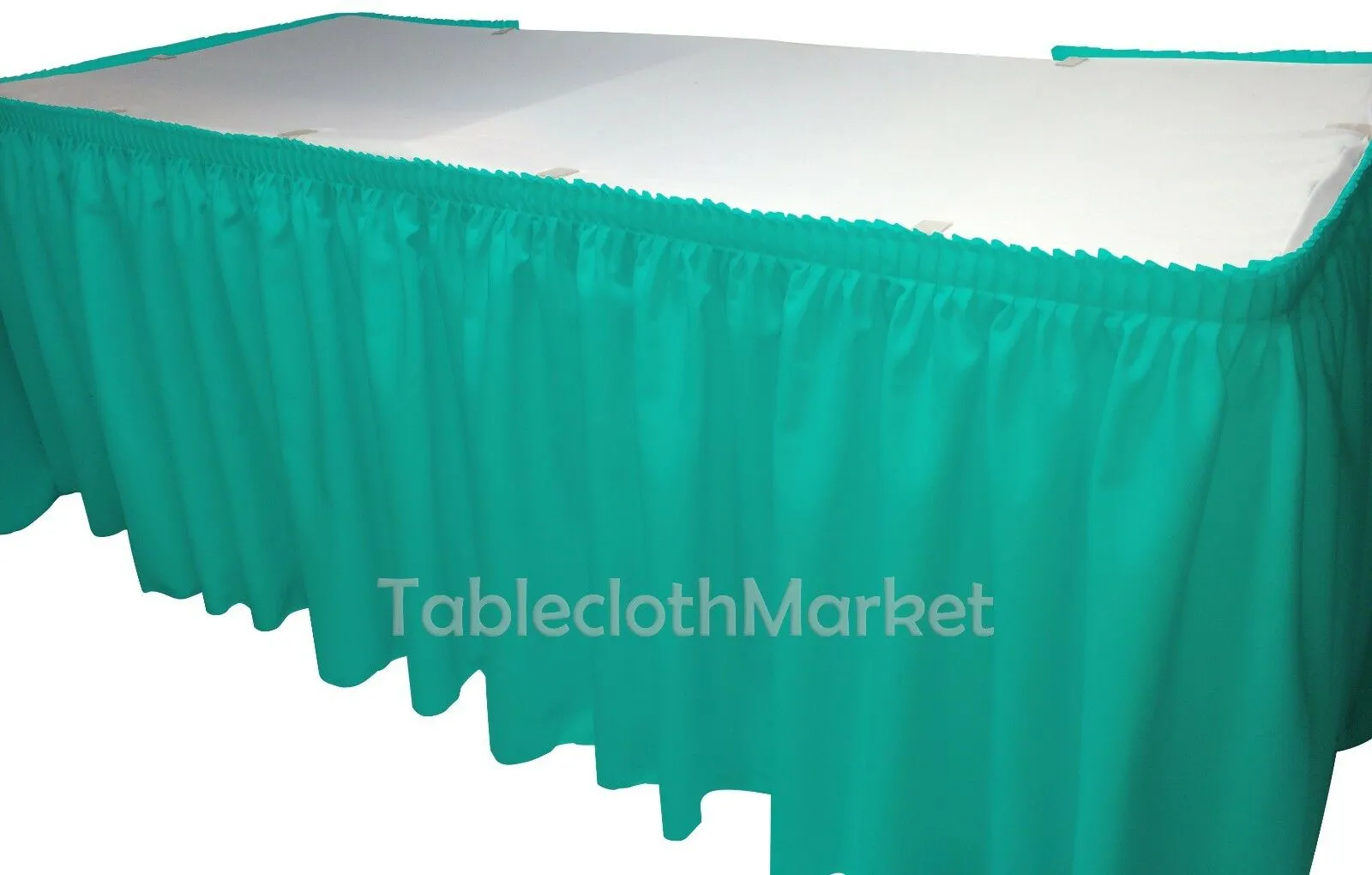 POLYESTER PLEATED TABLE SET SKIRT skirting Catering Trade Show Dj set up kit