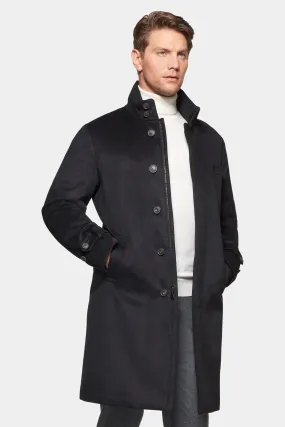 Pure Cashmere Topcoat, Black