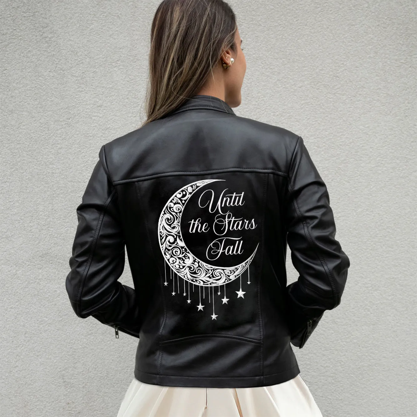 (Real Leather) Until The Stars Fall Leather Jacket