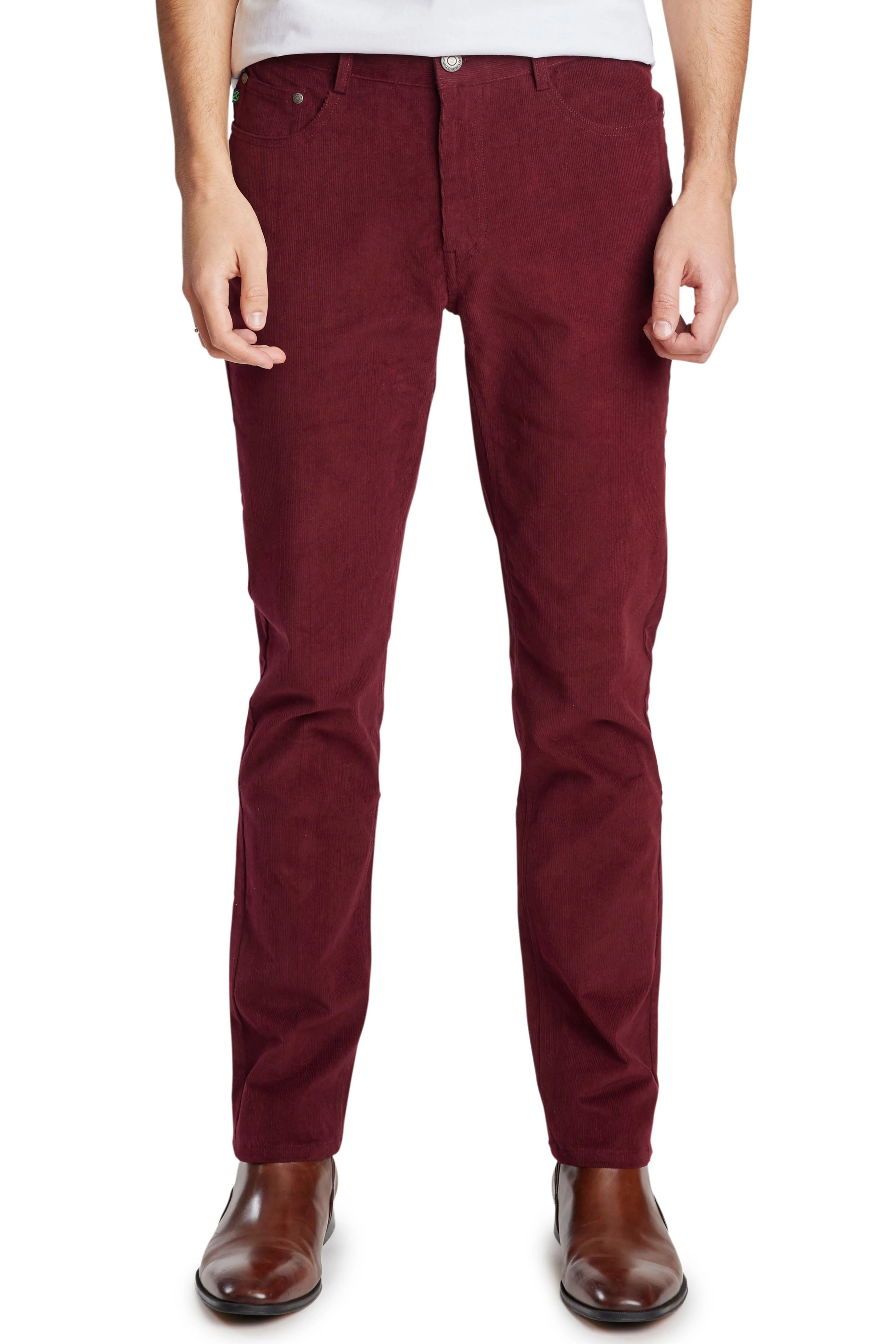 Rebel 5 Pocket Cords - Burgundy Cord