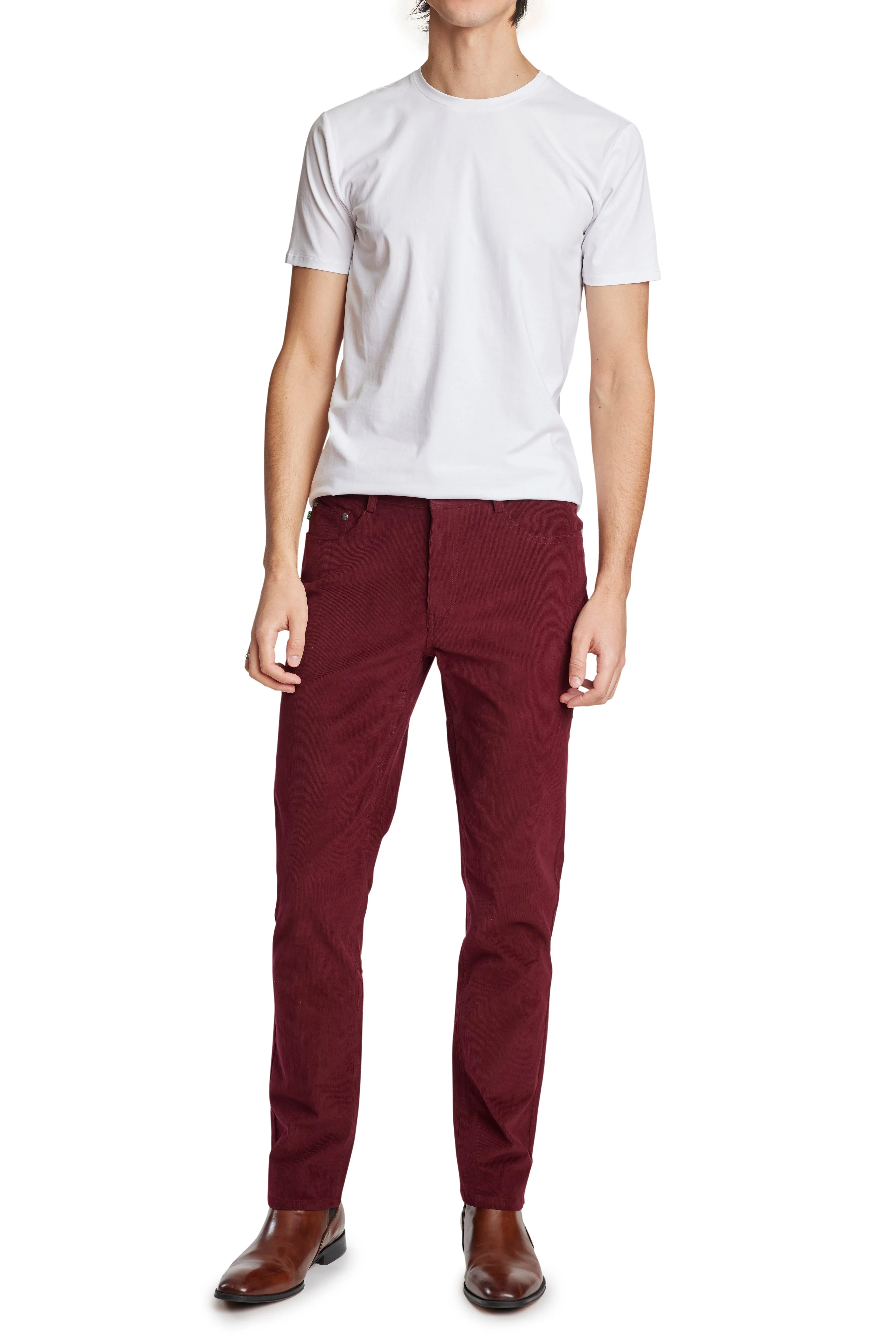 Rebel 5 Pocket Cords - Burgundy Cord