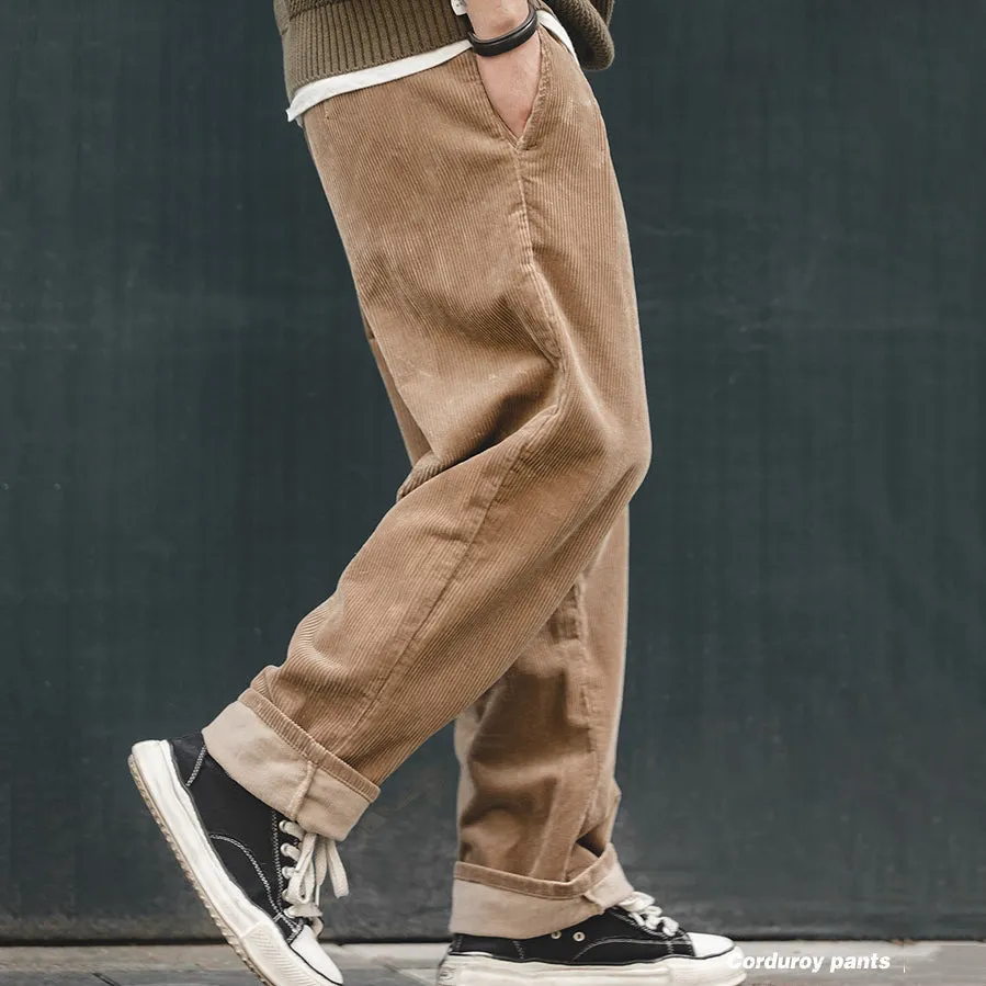 Retro Casual Soft Corduroy Pants