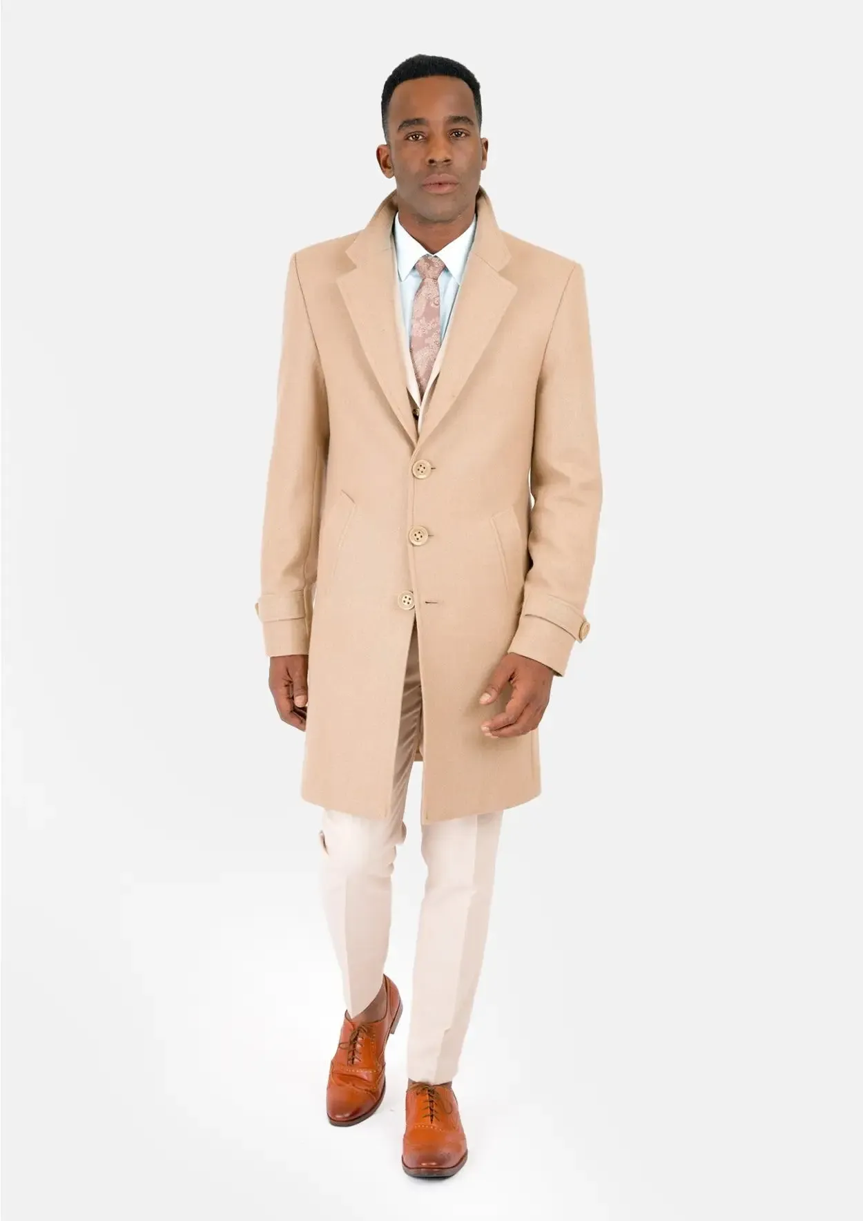 Sand Wool Classic Overcoat