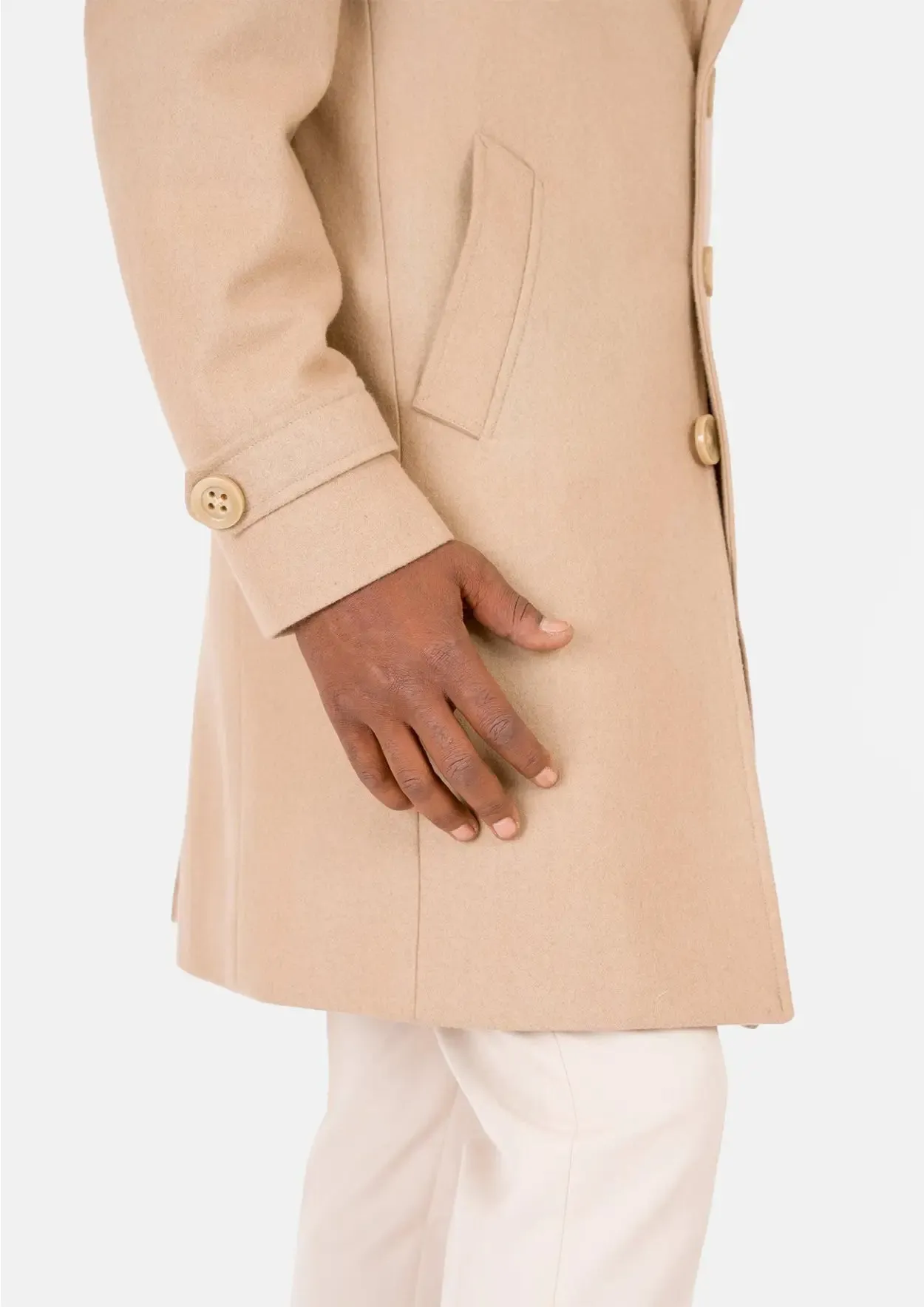 Sand Wool Classic Overcoat