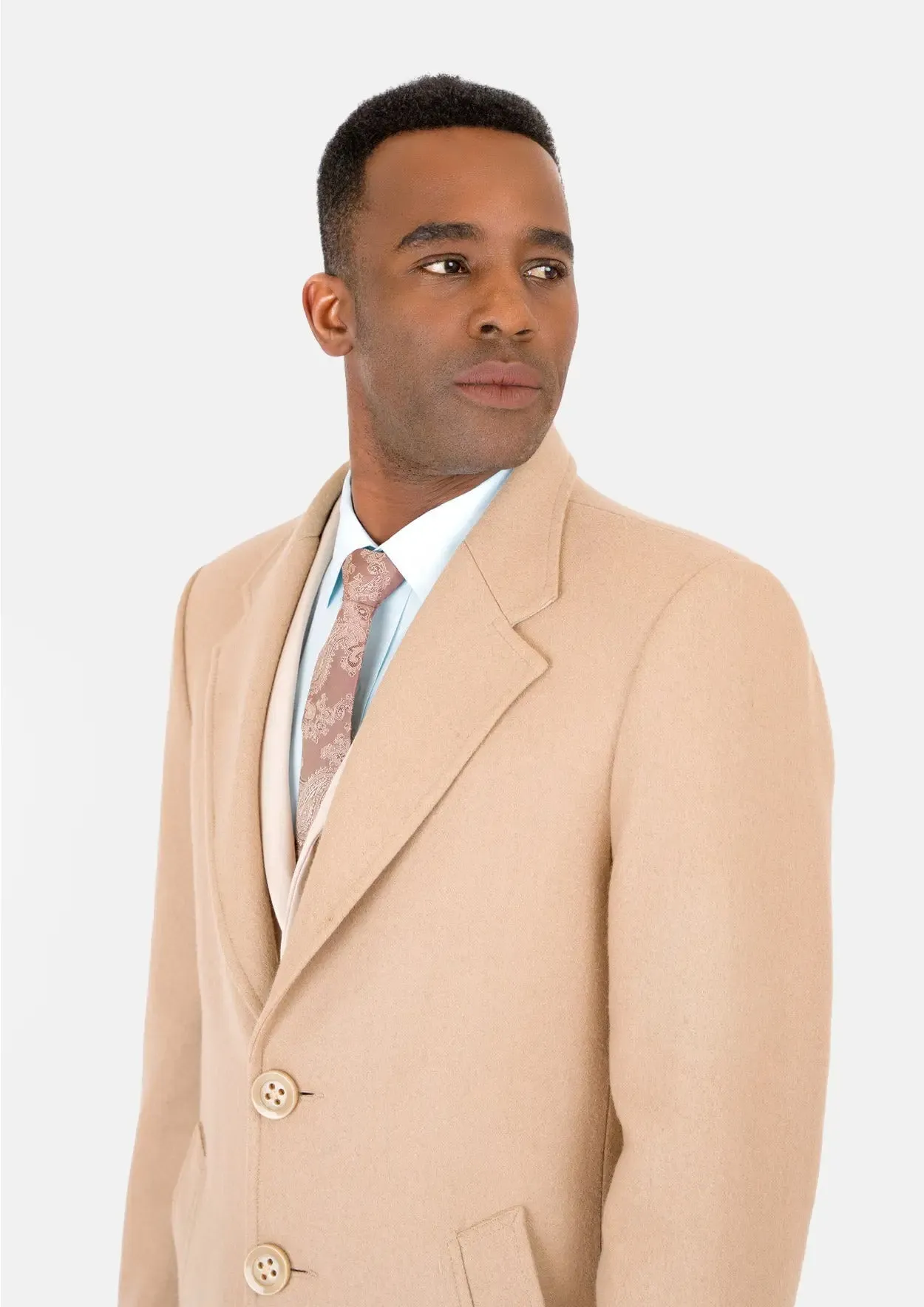 Sand Wool Classic Overcoat