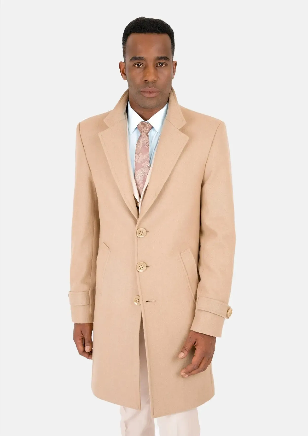 Sand Wool Classic Overcoat