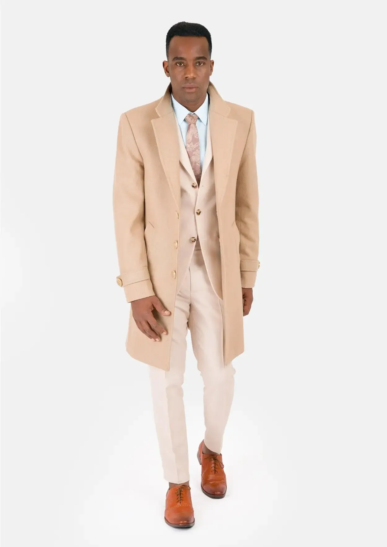 Sand Wool Classic Overcoat