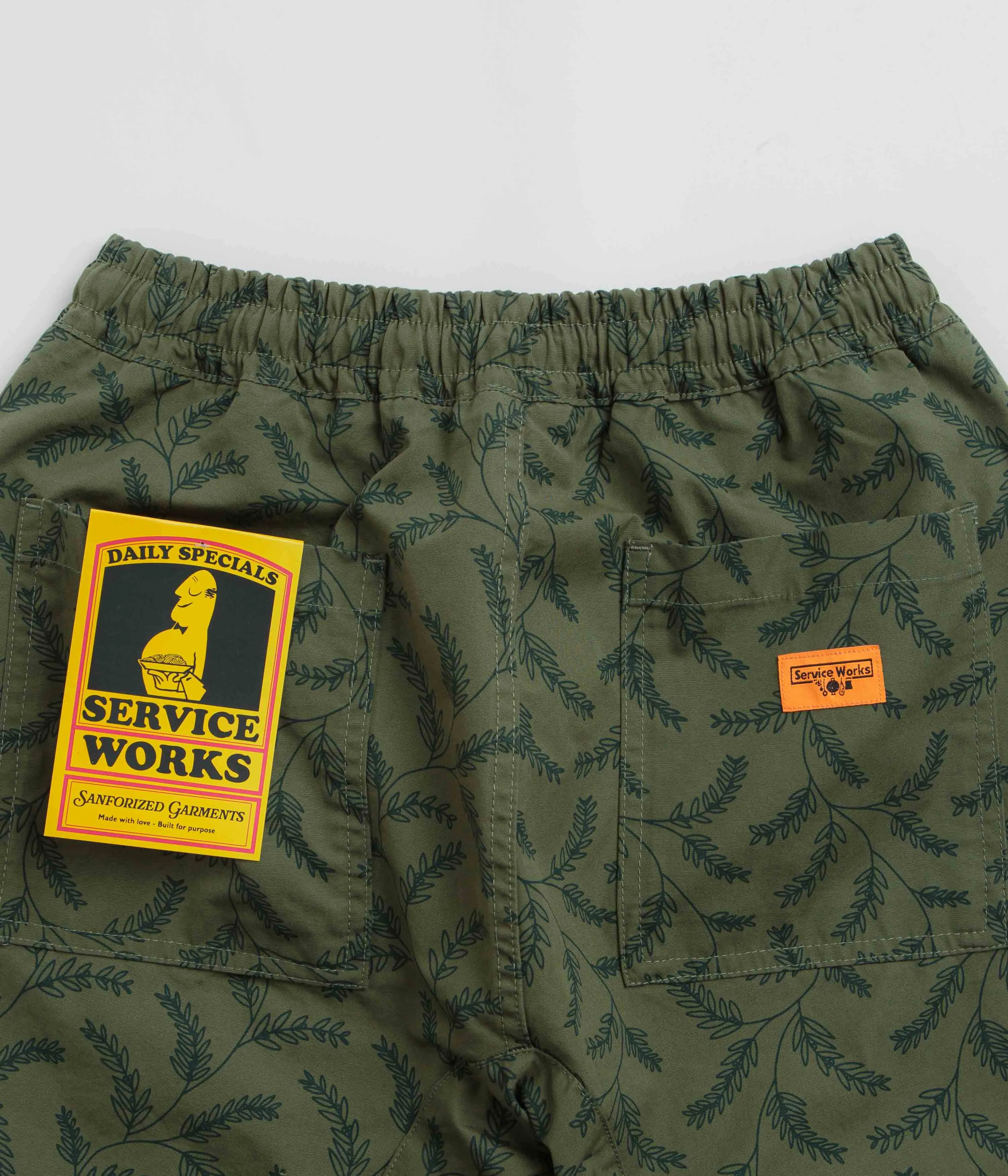 Service Works Branch Twill Chef Pants - Olive