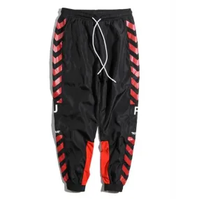 Side Arrow Printed Patchwork Joggers