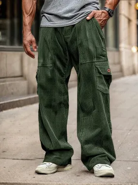 Soft Corduroy Cargo Pants