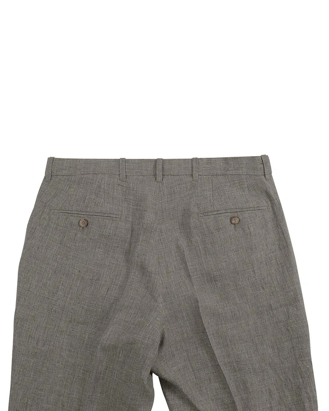 Solbiati Stone Grey Linen Dress Pant