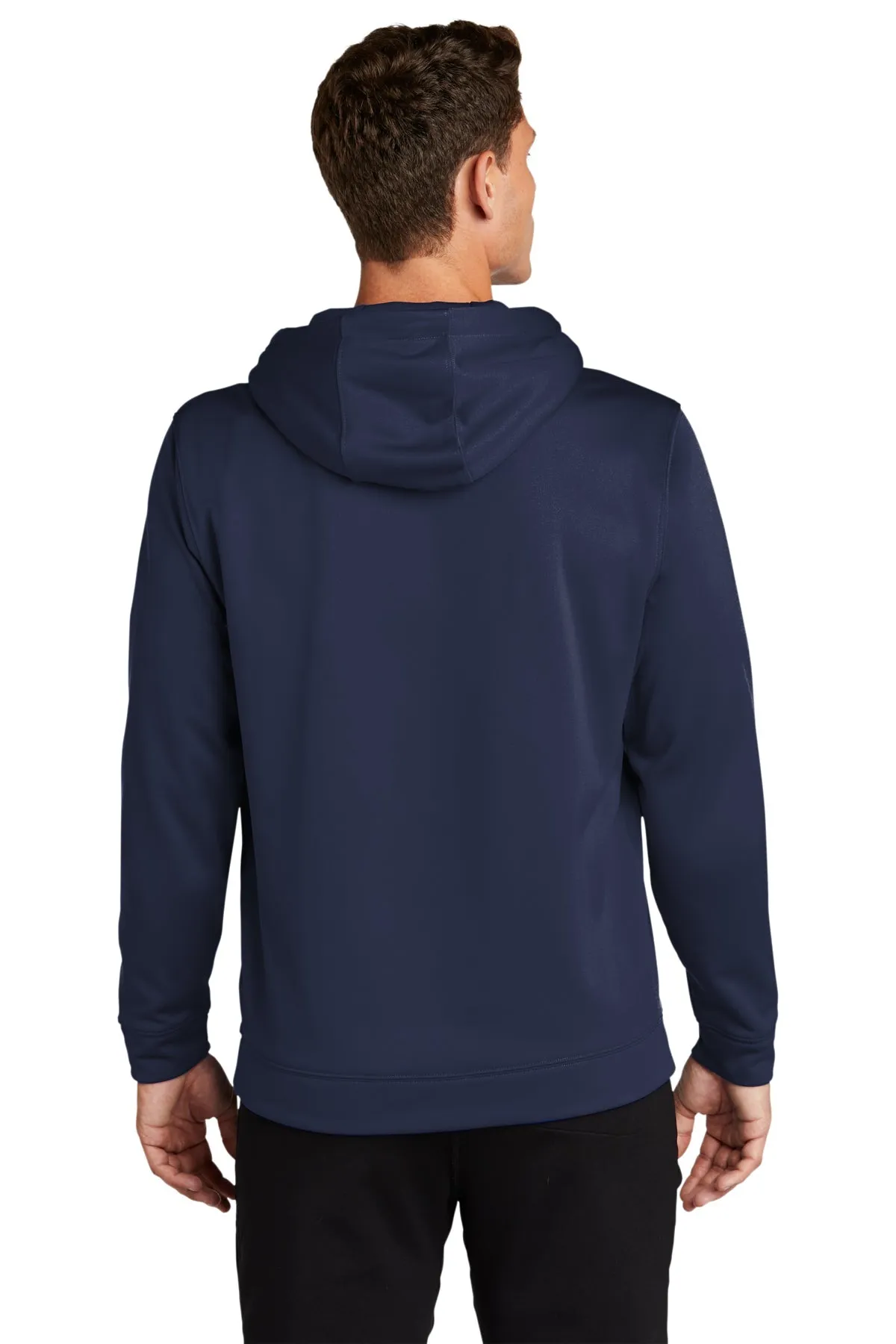 Sport-Tek Sport-Wick Fleece Branded Hooded Pullovers, Navy