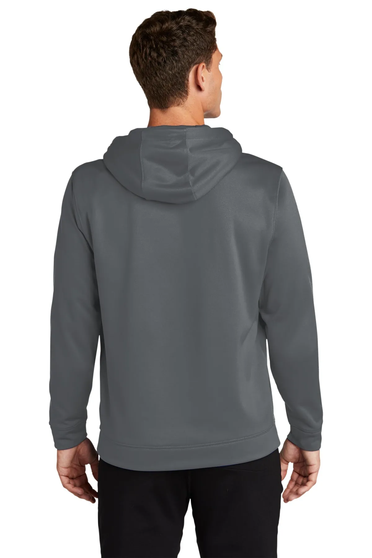 Sport-Tek Sport-Wick Fleece Custom Hooded Pullovers, Dark Smoke Grey