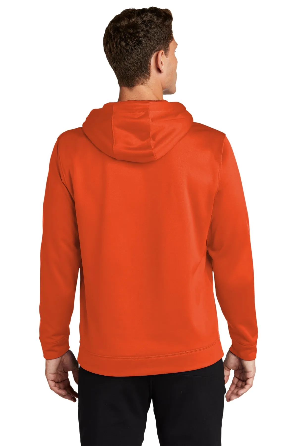 Sport-Tek Sport-Wick Fleece Custom Hooded Pullovers, Deep Orange