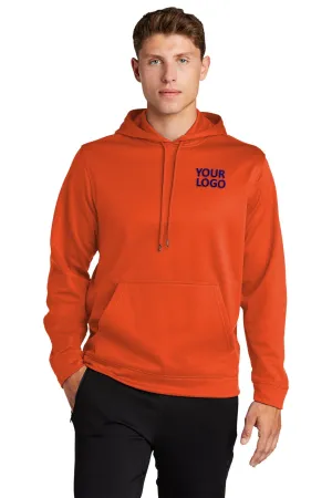 Sport-Tek Sport-Wick Fleece Custom Hooded Pullovers, Deep Orange