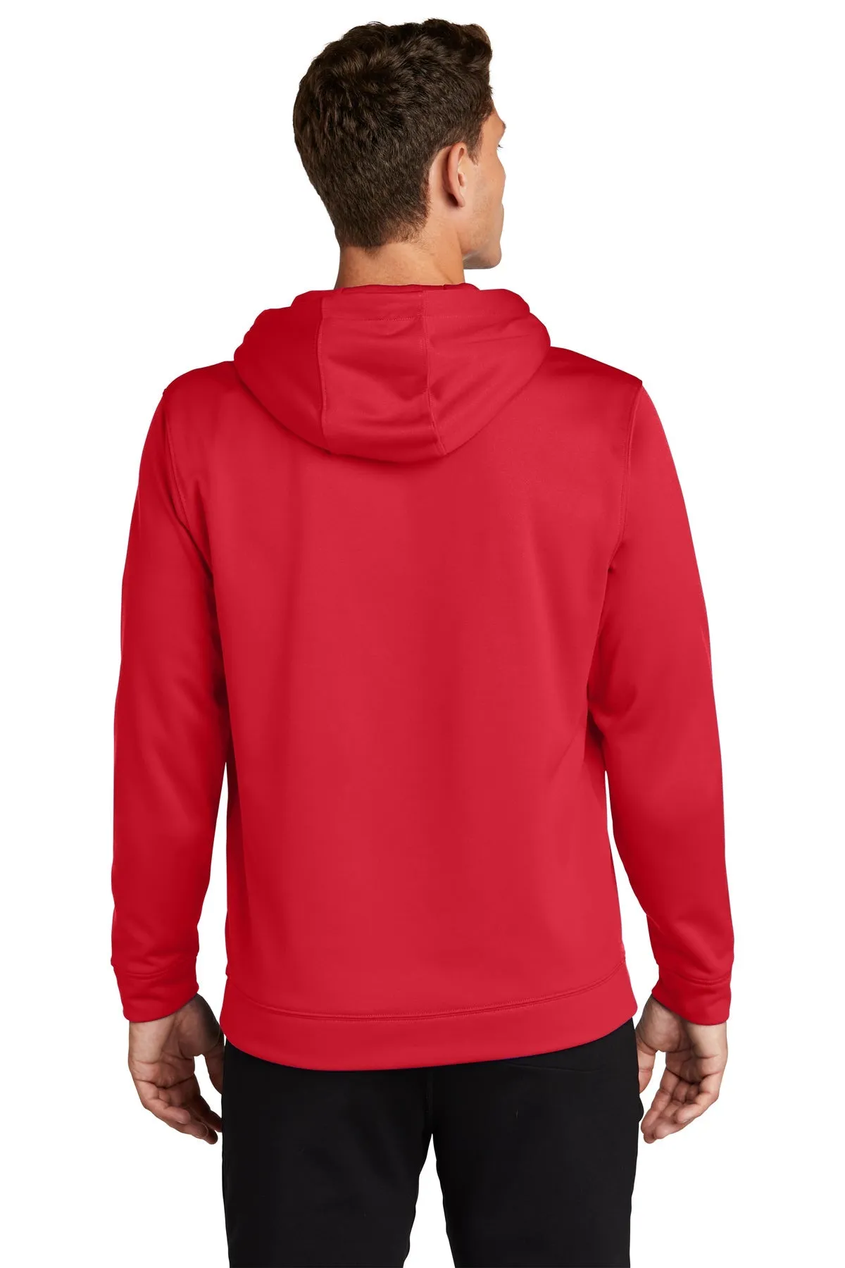 Sport-Tek Sport-Wick Fleece Customized Hooded Pullovers, Deep Red