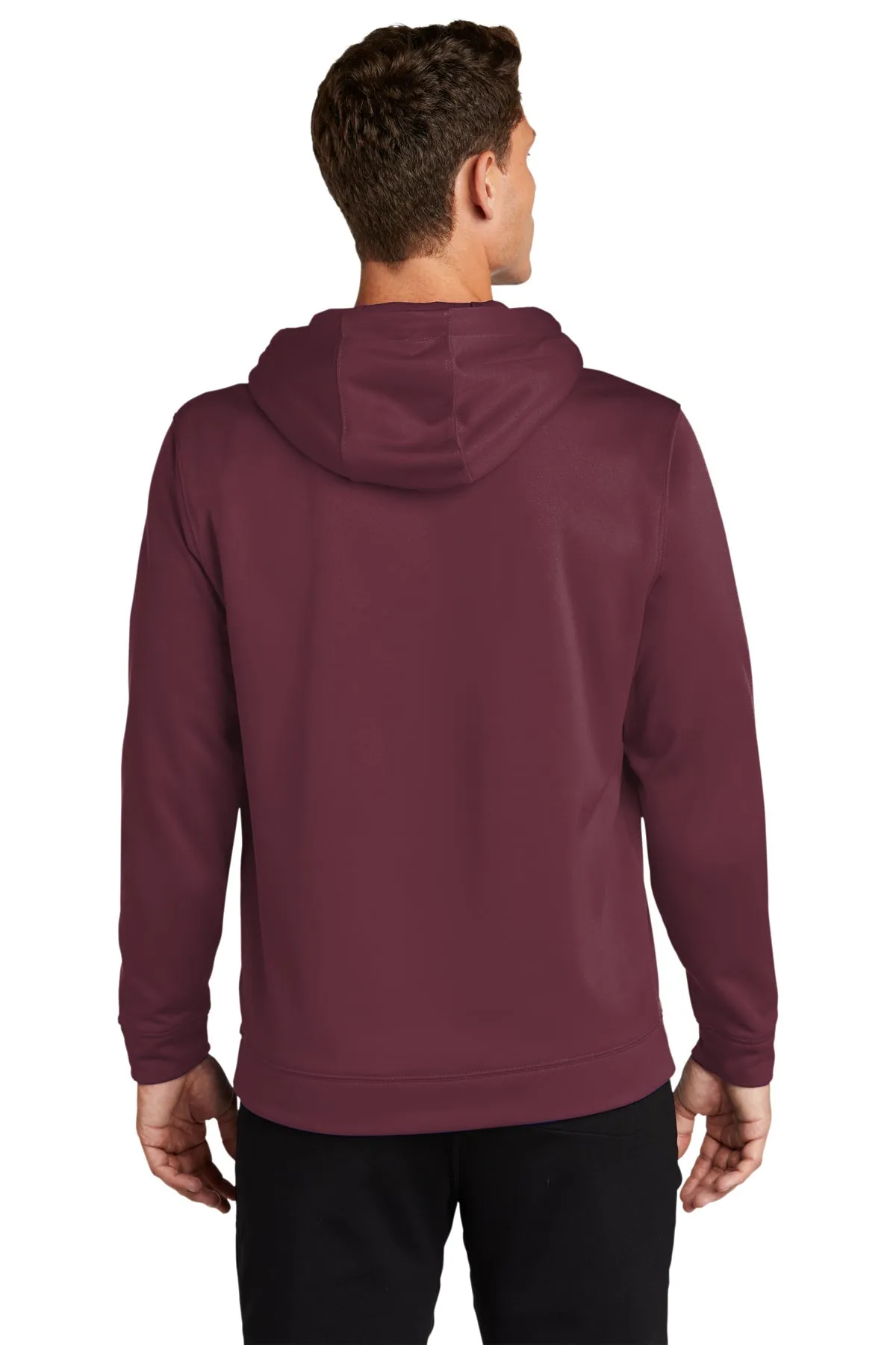 Sport-Tek Sport-Wick Fleece Customized Hooded Pullovers, Maroon