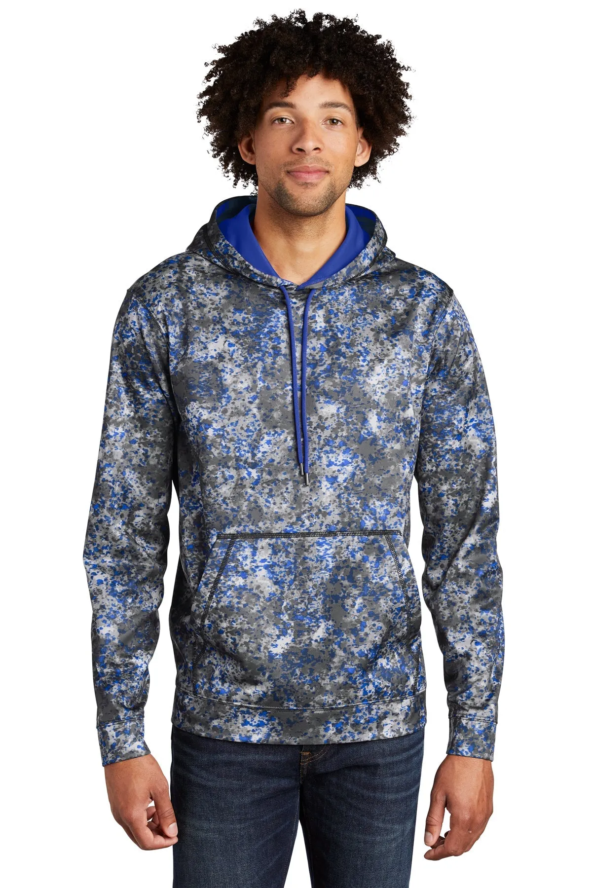 Sport-Tek Sport-Wick Mineral Freeze Fleece Customized Hooded Pullovers, True Royal