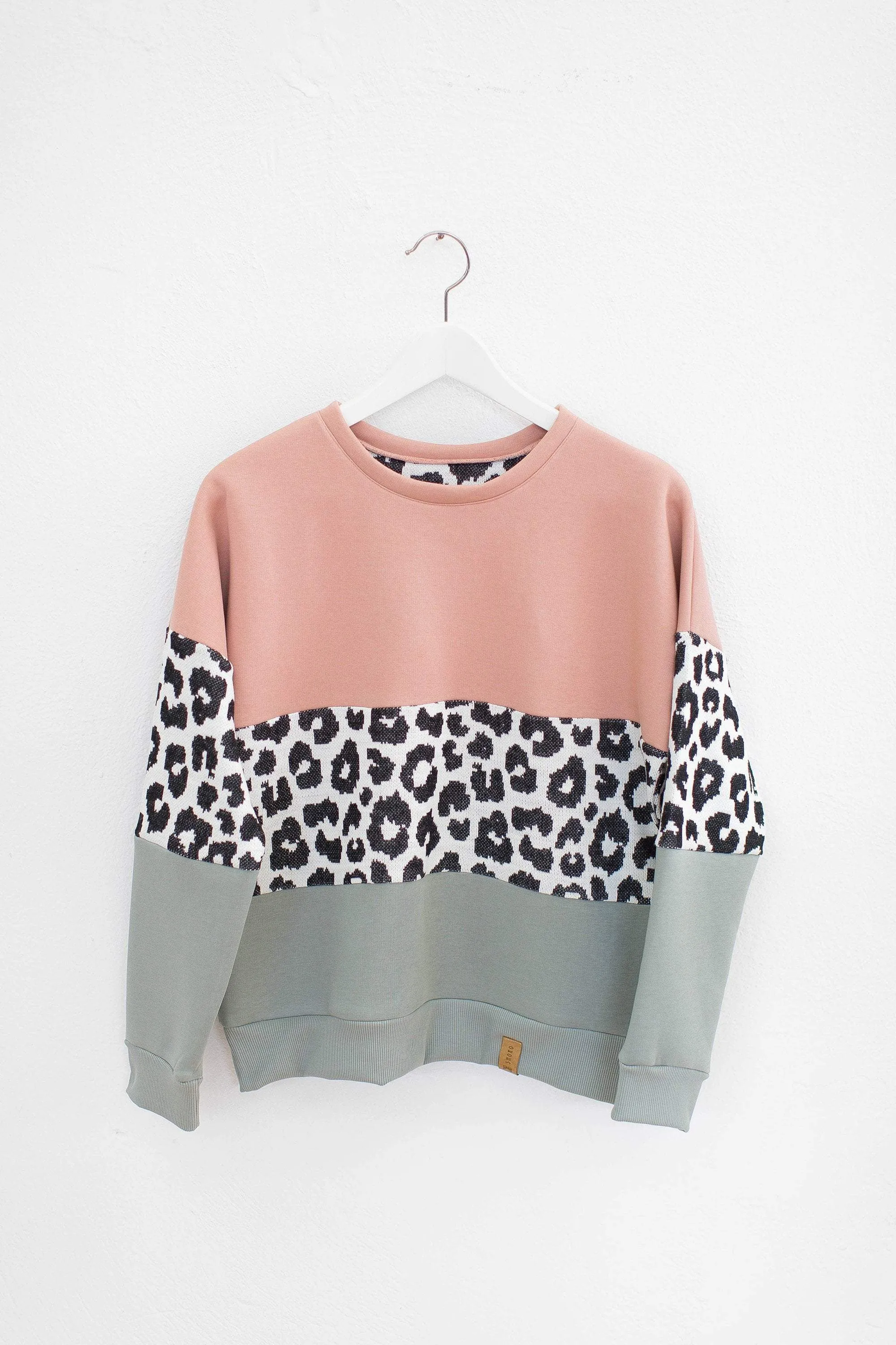 Sweater Mia Leo in Pink & Mint