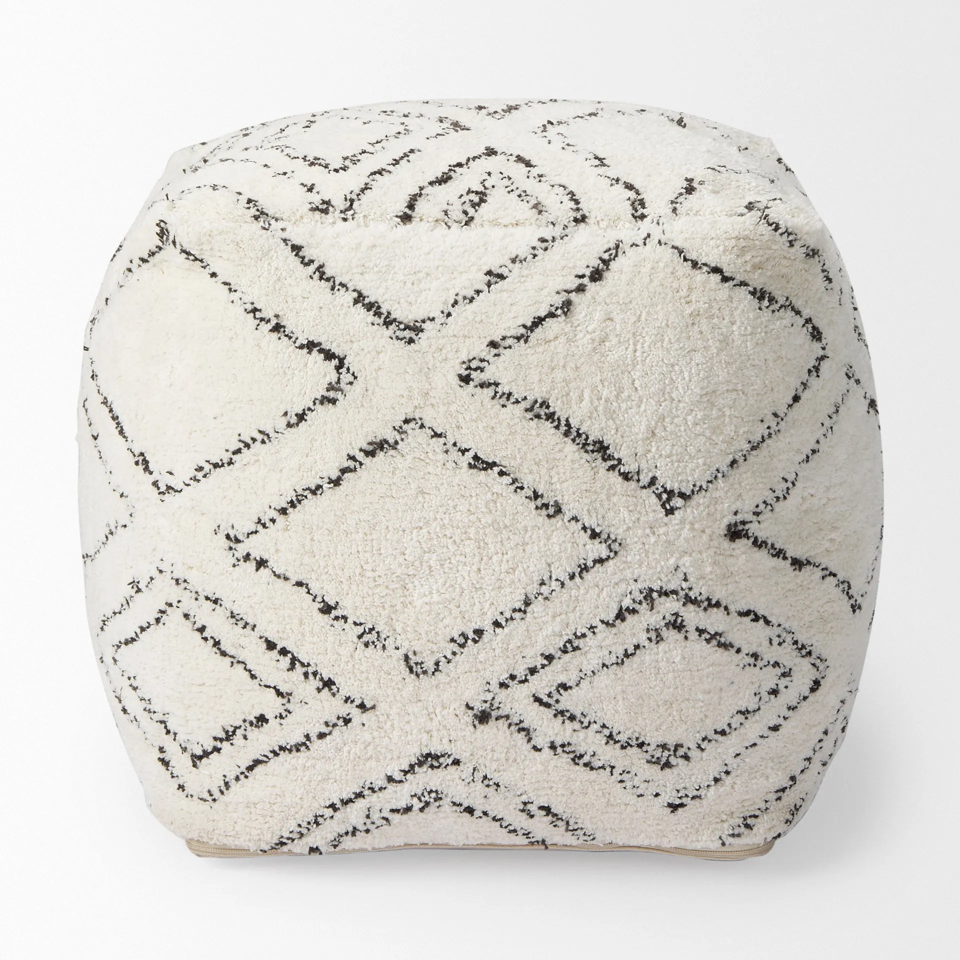 Tapir Pouf Beige Cotton