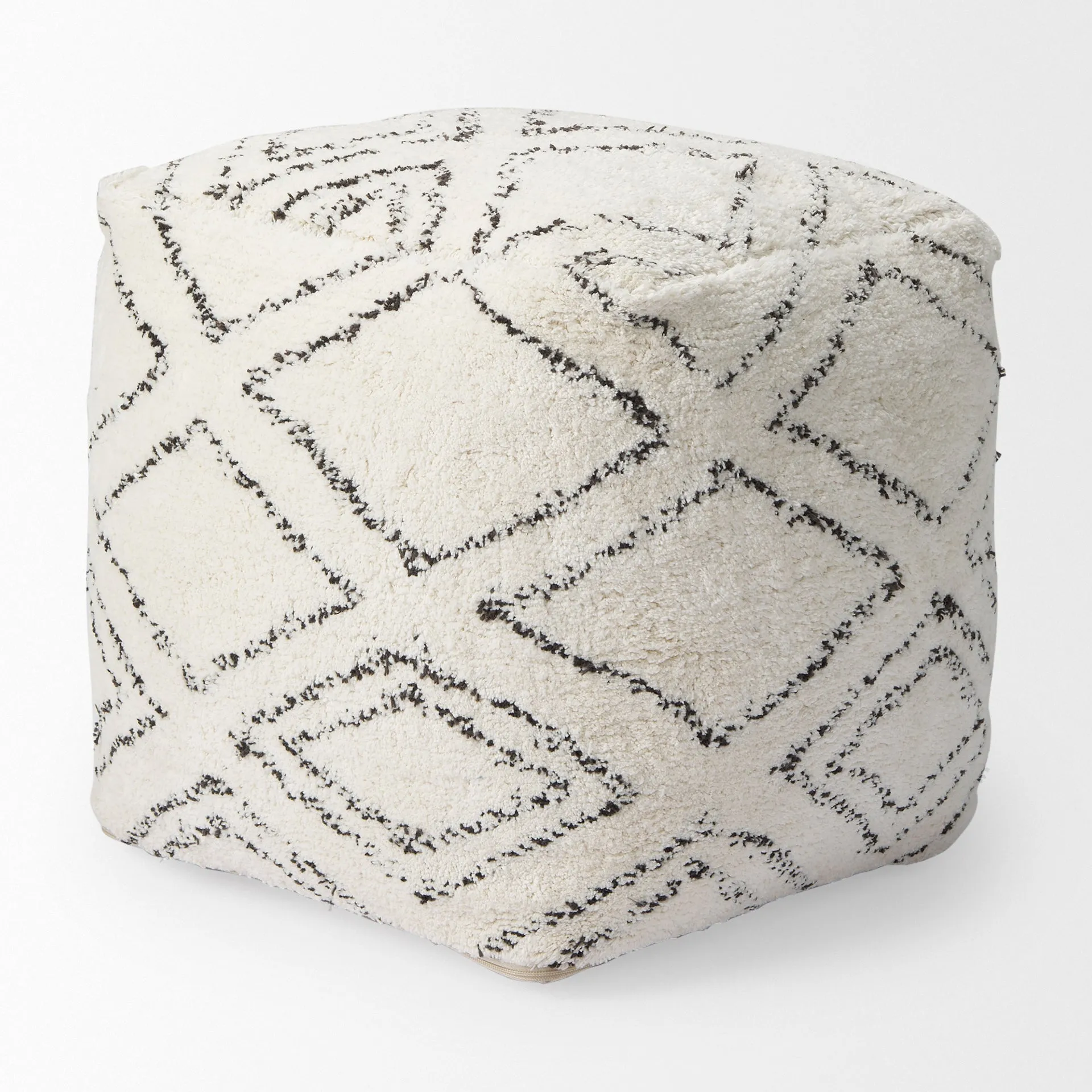 Tapir Pouf Beige Cotton