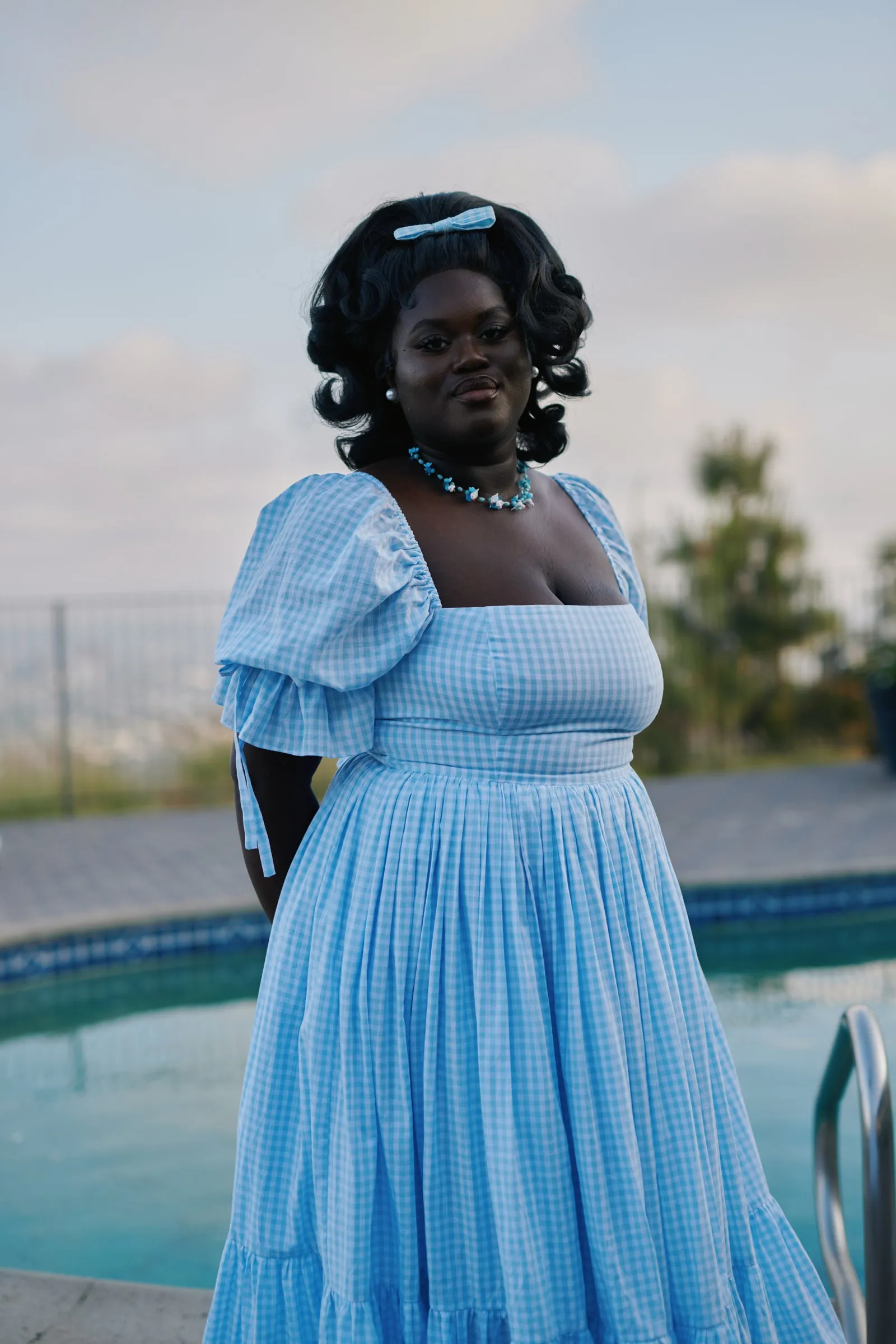 The Blue Gingham Market Dress