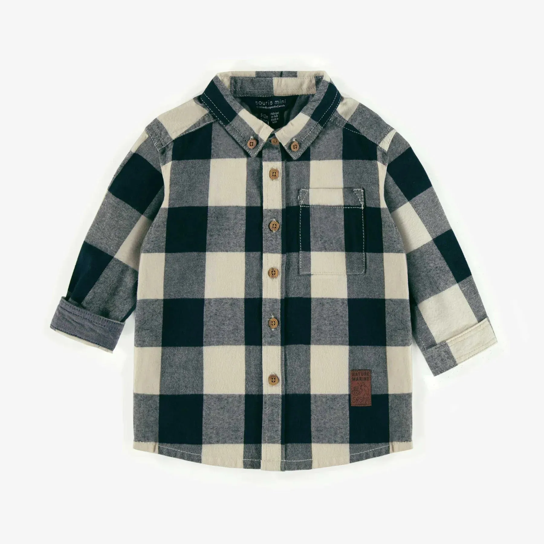 The Declan Plaid Flannel Shirt - BABY