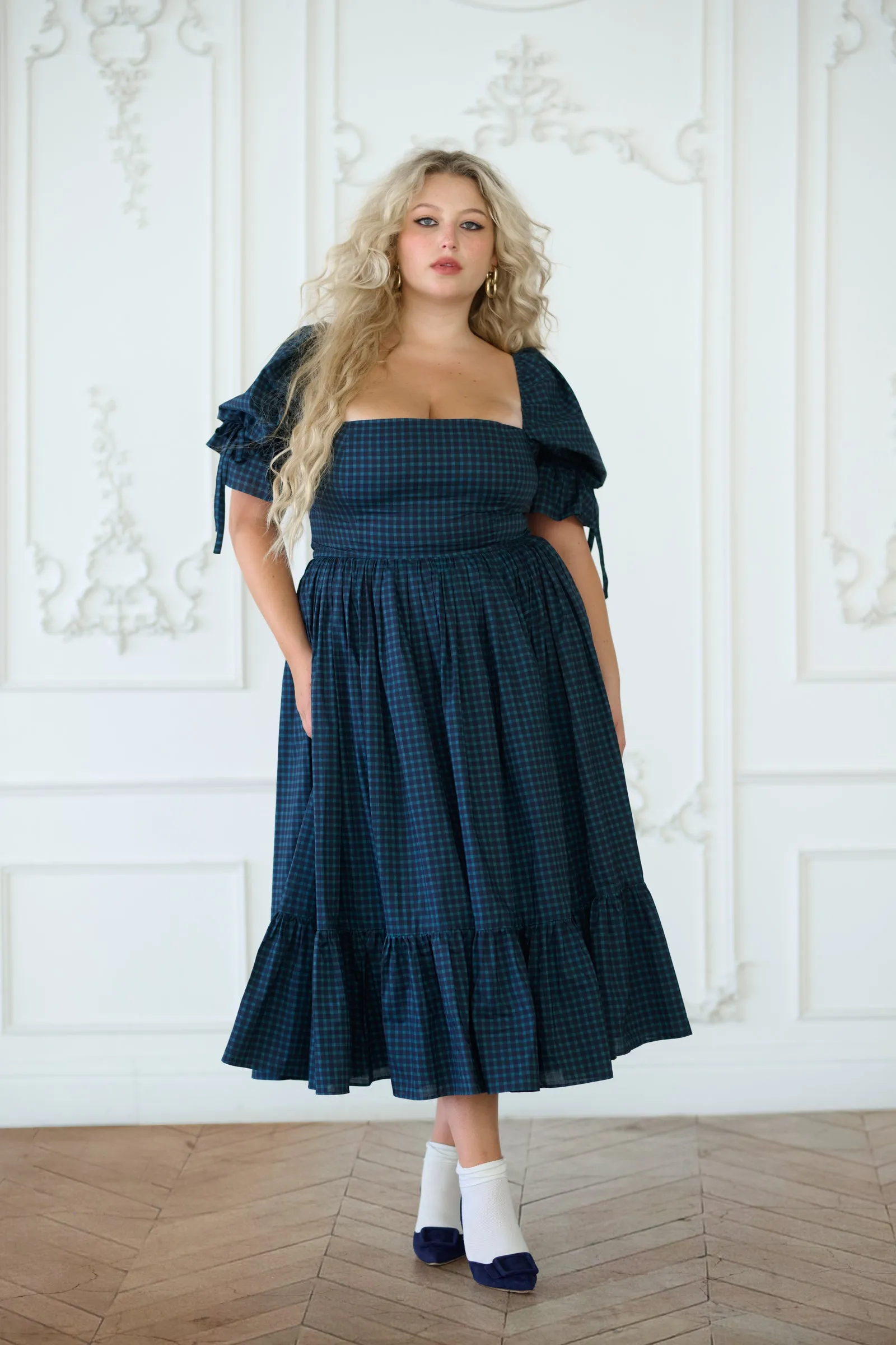 The Farmhouse Tartan Market Dress