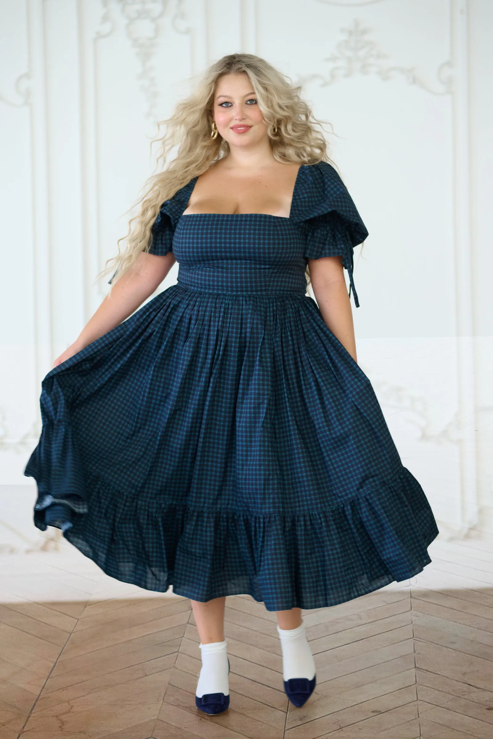 The Farmhouse Tartan Market Dress