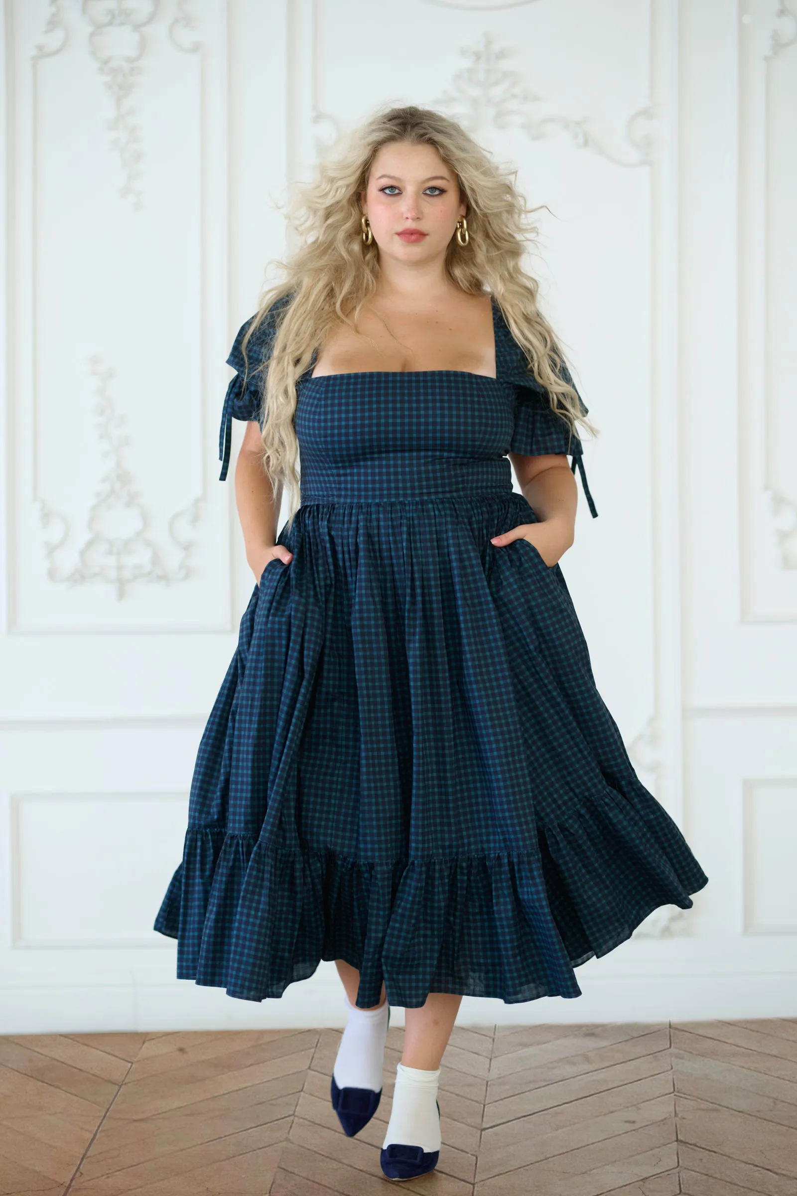 The Farmhouse Tartan Market Dress