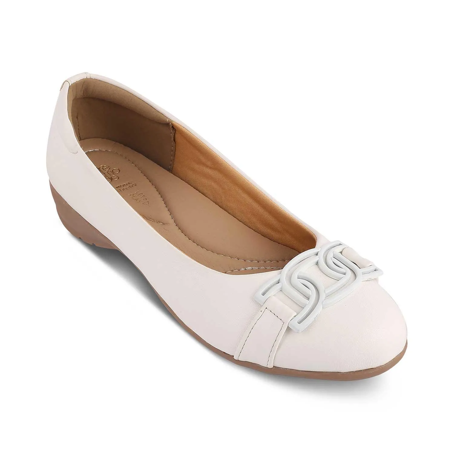 The Geom White Women's Dress Ballerinas Tresmode