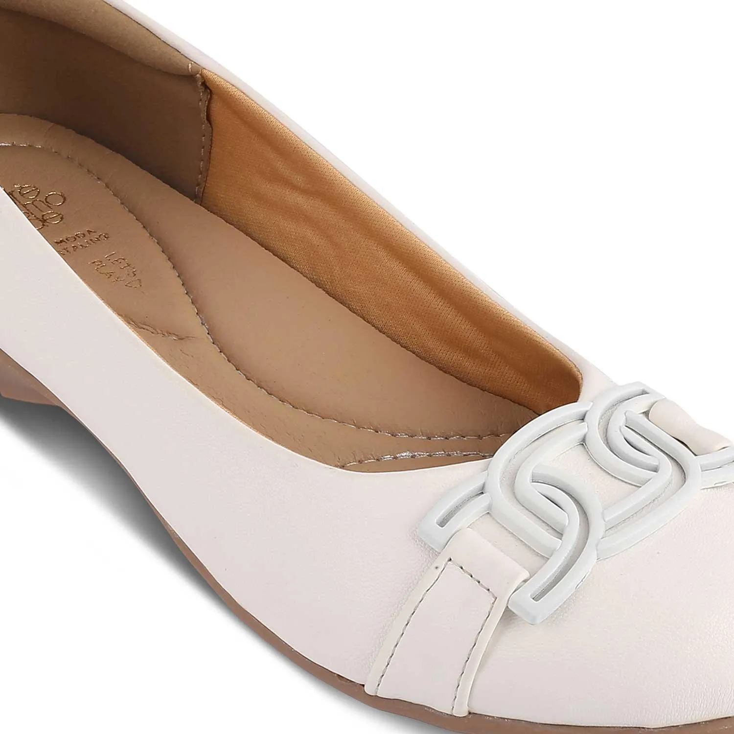 The Geom White Women's Dress Ballerinas Tresmode