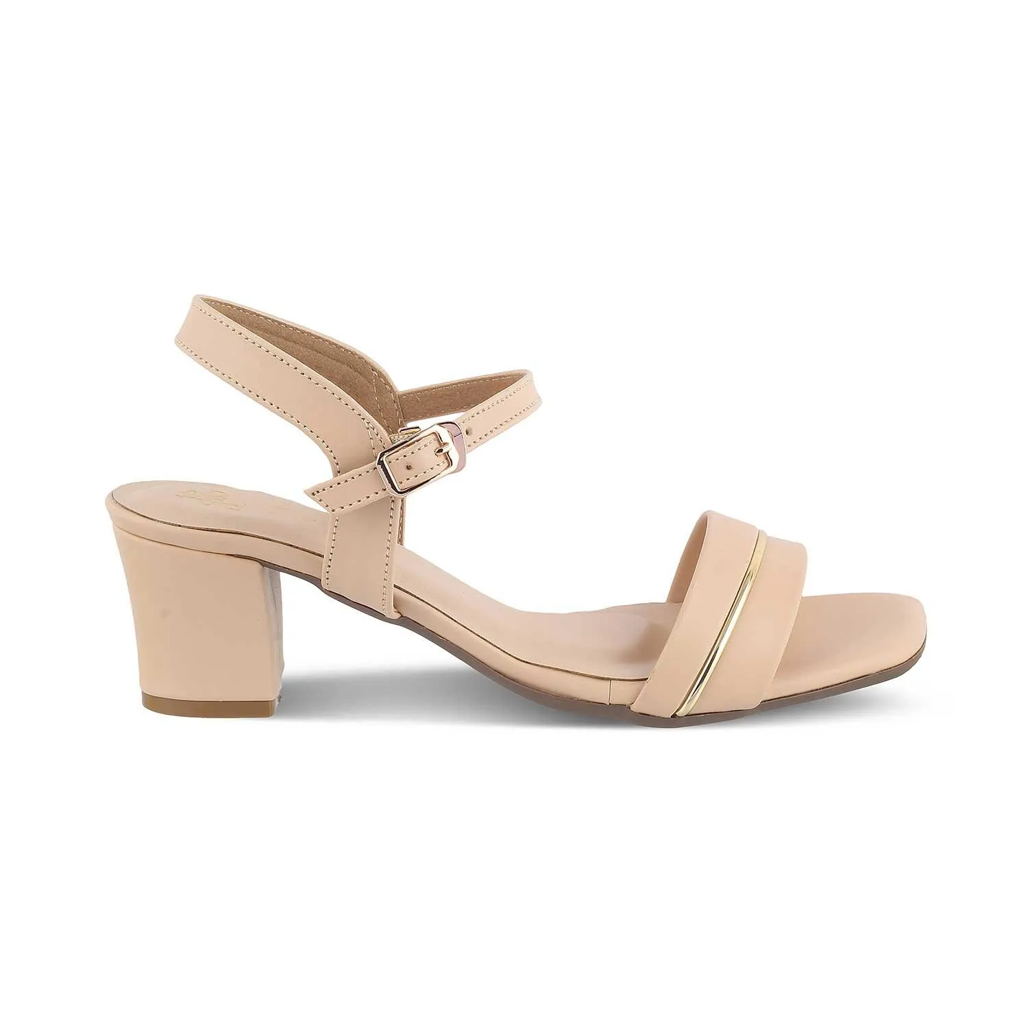 The Kachel Beige Women's Dress Block Heel Sandals Tresmode