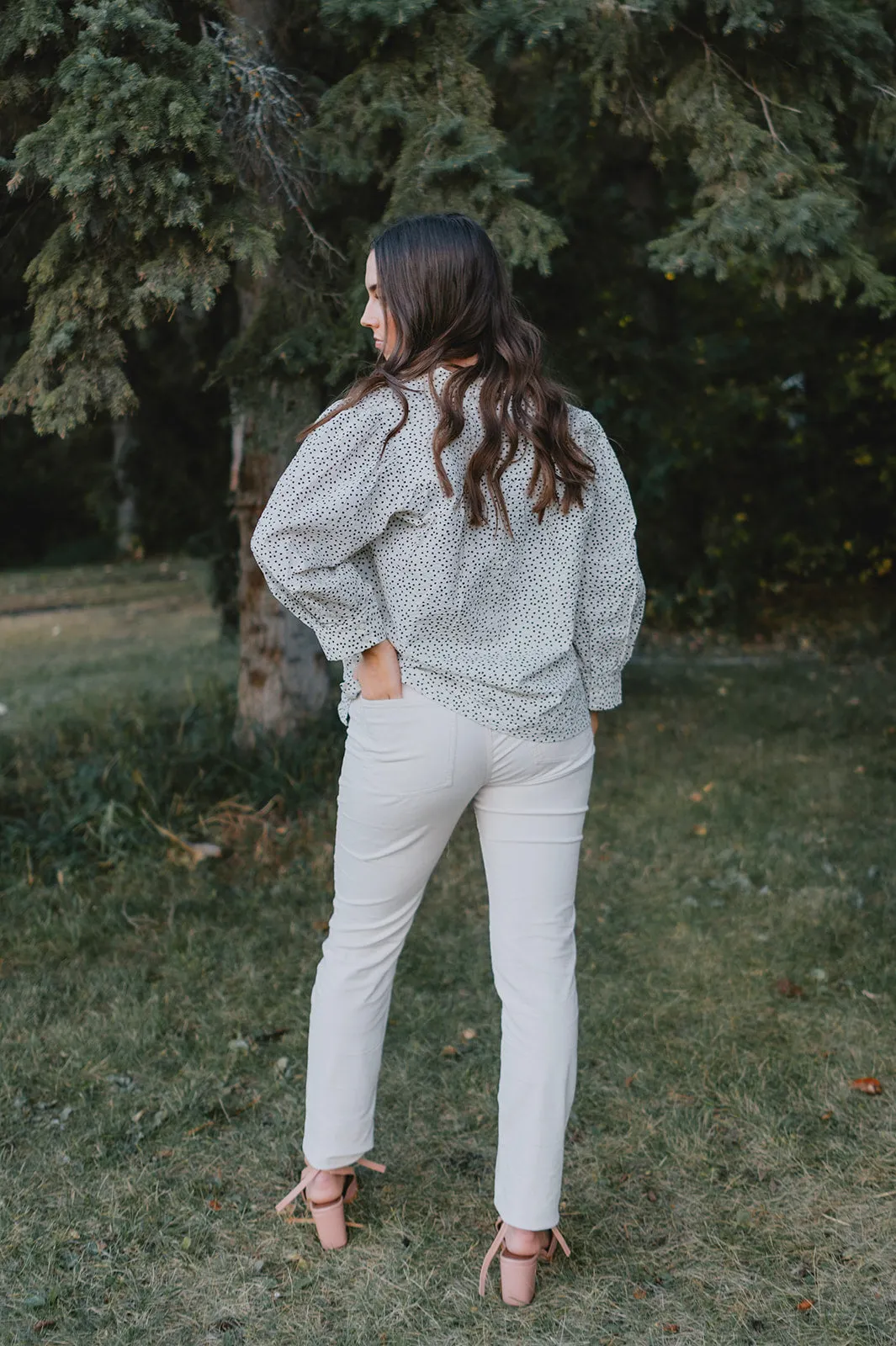 The Rana Corded Trouser by Part Two - Pale