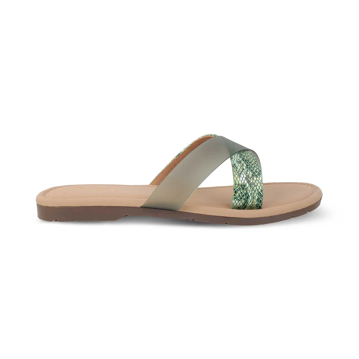 The Snek Green Women's Dress Flats Tresmode