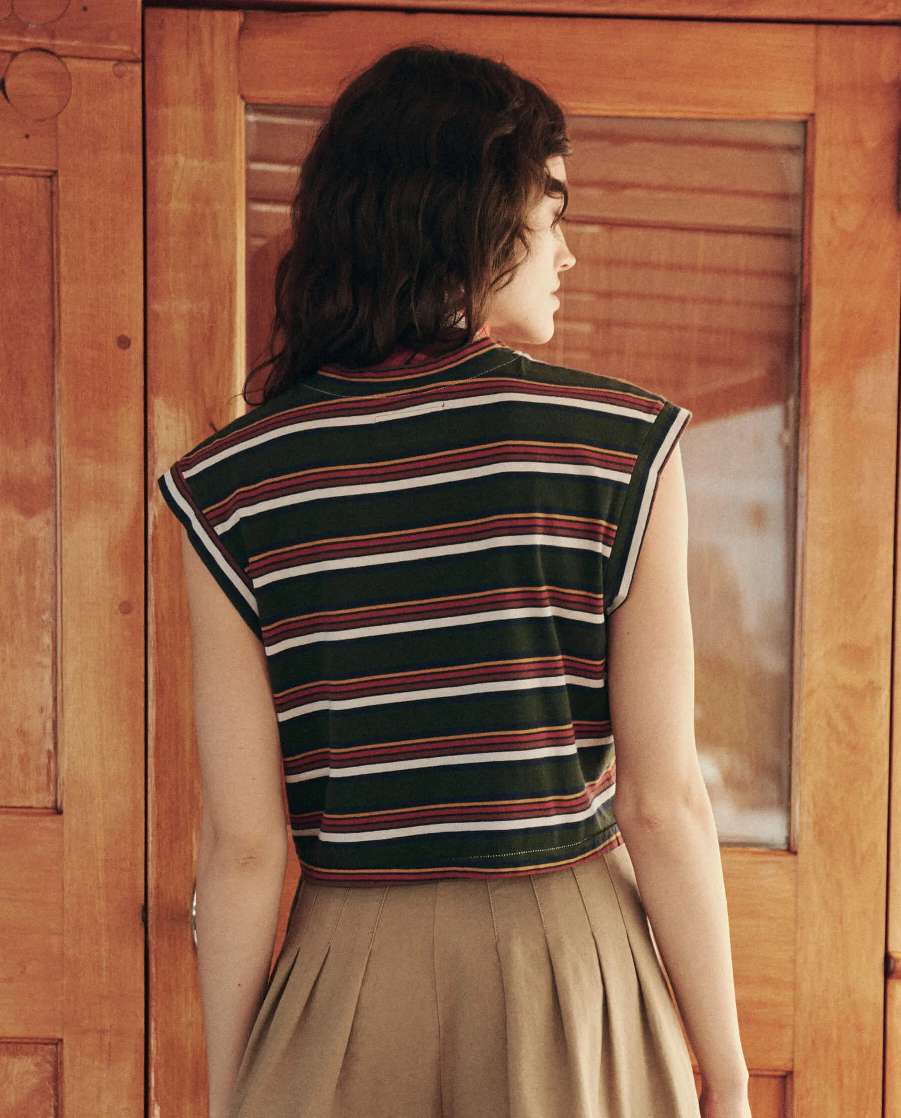 The Square Tee. -- Boardwalk Stripe