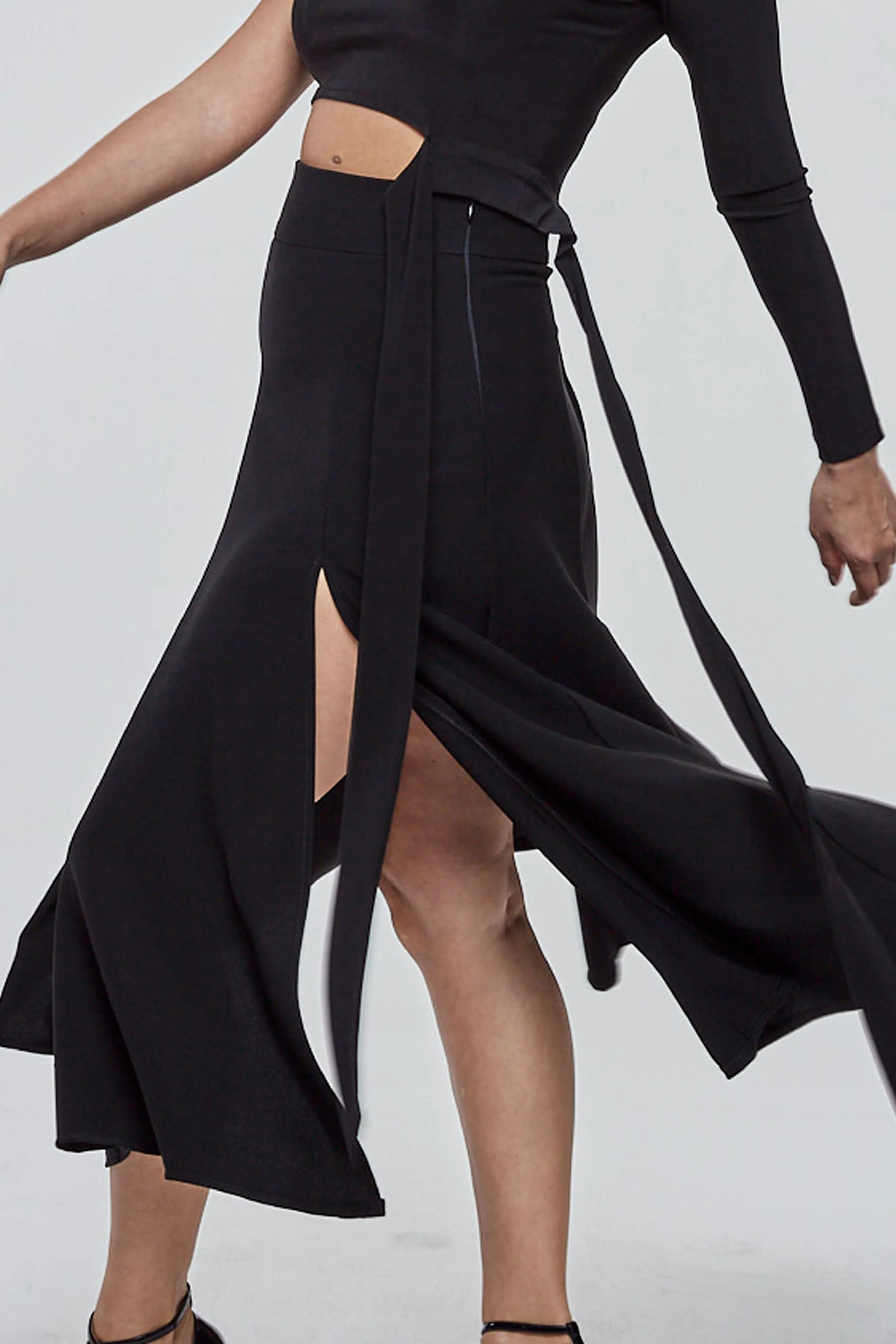 Touchline Tango Skirt / Flared Skirt Series : Double Slit